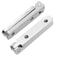 Jiozermi 12 Pcs Silver Hinges 90 Degree Jewelry Box Hinge Wood Box Mini Hinge Gift Box Zinc Alloy Chest Case Hinge with Screws