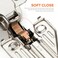 JOY DECOR Full Overlay 4 Packs 2 Pairs Concealed Kitchen Cabinet Hinges 105 Degree Soft Close Adjustable Cabinet Door Hinges for Face Frame Cabinet