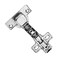 Kimdot 2 Pack Frameless Soft Close Cabinet Hinges for Kitchen 105Clip on Plate Adjustable Concealed European Door Hinges Nickel Plated Finish Inset