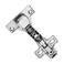 Kimdot 2 Pack Frameless Soft Close Cabinet Hinges for Kitchen 105Clip on Plate Adjustable Concealed European Door Hinges Nickel Plated Finish Inset