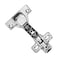 Kimdot 4 Pack Frameless Soft Close Cabinet Hinges for Kitchen 105Clip on Plate Adjustable Concealed European Door Hinges Nickel Plated Finish Inset