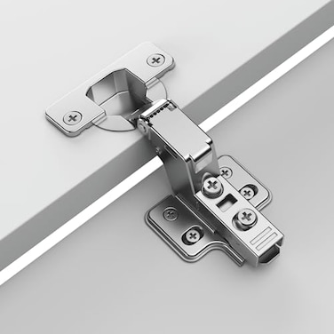 Kimdot 4Pack Frameless Inset Soft Close Cabinet Hinges ClipOn SelfClosing European Hinges Cabinet Door Hinges with Screws Concealed Kitchen Cabinet Hinges for Modern funiture