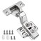 Kimdot Inset 35mm Cup European Hidden Hinge Clipon Plate for Easy Installation KitchenBathroom HeavyDuty Frameless Soft Close Hinge Four Hole Mounting Plate Hinges 4PCS