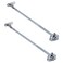 KUMGROT 2 PCS 10 Inch Cabinet Door Support Strut Soft Close Lid Support Buffer Telescopic Rod Strut Cabinet Hinge Slow Down Drop Leaf for Lower Flip Door Cabinet Desks