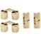 LBTODH 4PCS 8mm Concealed Furniture Hinges 180 Degree Opening Angle Brass Barrel Hidden Gold Cabinet Hinges Suitable for Most Small Boxes