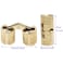 LBTODH 4PCS 8mm Concealed Furniture Hinges 180 Degree Opening Angle Brass Barrel Hidden Gold Cabinet Hinges Suitable for Most Small Boxes
