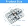 LifCratms 4 Pcs Adjustable Locking Hinges 180 Degree Folding Table Hinge Zinc Alloy Powder Coated