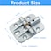 LifCratms 4 Pcs Adjustable Locking Hinges 180 Degree Folding Table Hinge Zinc Alloy Powder Coated