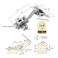 LIKERAINY 45 Degree Hinge 35mm Without Damper for Special Corner Door Hinges for Cabinet Cupboard Wardrobe Folding Angular Doors Pack of 8