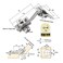 LIKERAINY 45 Degree Hinge 35mm Without Damper for Special Corner Door Hinges for Cabinet Cupboard Wardrobe Folding Angular Doors Pack of 8