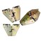 Lokatall Modern Iron Drop Leaf Table Hinges Spring Loaded Heavy Duty 2 Pack Yellow Metallic Finish