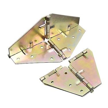 Lokatall Modern Iron Drop Leaf Table Hinges Spring Loaded Heavy Duty 2 Pack Yellow Metallic Finish