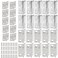 Luomorgo 30 Pack Mini Hinges Butt Hinges Stainless Steel Cabinet Hinge Small Folding Door Hinge for Wooden Box Crafts 1 Inch 2 Inch 3 Inch