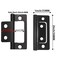 MARRTEUM 8 Pieces 2 Inch Non Mortise Door Hinge Black Bifold Butt Cabinet Hinges with Screws for Cabinet Wardrobe Window Furnitures Wooden Boxes