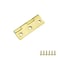 Mcredy 4 Pcs 15 Inch Brass Cabinet Hinges Door Butt Hinges with Mounting Screws for Cabinets Gate Wooden Box Gold
