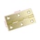 Mcredy 4 Pcs 25 Inch Brass Cabinet Hinges Gold Butt Hinge Wooden Box Door Hinges with Screws for DIY Crafts Projects