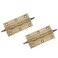 Mcredy Cabinet Hinges 3 Brass Antique Bronze Gate Door Hinges with Ball Finials for Windows Shed Boxes Home Office 2 Packs