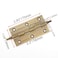 Mcredy Cabinet Hinges 3 Brass Antique Bronze Gate Door Hinges with Ball Finials for Windows Shed Boxes Home Office 2 Packs