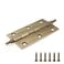 Mcredy Cabinet Hinges 3 Brass Antique Bronze Gate Door Hinges with Ball Finials for Windows Shed Boxes Home Office 2 Packs