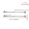 Mcredy Lid Support Hinge 9 Inch 1 Pair Rotatable Locking Folding Hinges Steel Wooden Toy Box Hinge Support for Cabinet Silver