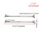Mcredy Lid Support Hinge 9 Inch 1 Pair Rotatable Locking Folding Hinges Steel Wooden Toy Box Hinge Support for Cabinet Silver