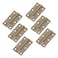 Mcredy Small Hinges for Wooden Box15 Inch Mini Hinge with Mounting Screws Butt Hinges BronzePack of 6