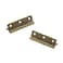 Mcredy Small Hinges for Wooden Box15 Inch Mini Hinge with Mounting Screws Butt Hinges BronzePack of 6