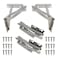 MIAO JIN 4Pcs 80 Degrees Scissor Hinges Tip Out Tray Hinges for Kitchen SinkFront DrawerFolding Sofa or Bathroom Cabinet Organizer Nickel Plated Steel Spring Hinge 2 Pair