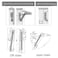 MIAO JIN 4Pcs 80 Degrees Scissor Hinges Tip Out Tray Hinges for Kitchen SinkFront DrawerFolding Sofa or Bathroom Cabinet Organizer Nickel Plated Steel Spring Hinge 2 Pair