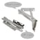 MIAO JIN 4Pcs 80 Degrees Scissor Hinges Tip Out Tray Hinges for Kitchen SinkFront DrawerFolding Sofa or Bathroom Cabinet Organizer Nickel Plated Steel Spring Hinge 2 Pair
