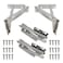 MIAO JIN 4Pcs 80 Degrees Scissor Hinges Tip Out Tray Hinges for Kitchen SinkFront DrawerFolding Sofa or Bathroom Cabinet Organizer Nickel Plated Steel Spring Hinge 2 Pair