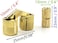 MIAO JIN 6Pcs 10mm Brass Barrel Hinges Hidden Invisible Cabinet Furniture Hinges Concealed 180 Degree Opening Angle