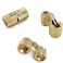 MIAO JIN 6Pcs 10mm Brass Barrel Hinges Hidden Invisible Cabinet Furniture Hinges Concealed 180 Degree Opening Angle