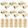 Murtenze 12PCS 10mm Hidden Brass Barrel Hinges 180 Degree Opening Angle Easy Installation Ideal for Jewelry Box Cabinet Doors More