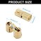 Murtenze 12PCS 10mm Hidden Brass Barrel Hinges 180 Degree Opening Angle Easy Installation Ideal for Jewelry Box Cabinet Doors More