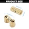 Murtenze 12PCS 10mm Hidden Brass Barrel Hinges 180 Degree Opening Angle Easy Installation Ideal for Jewelry Box Cabinet Doors More
