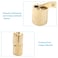 Murtenze 12PCS 10mm Hidden Brass Barrel Hinges 180 Degree Opening Angle Easy Installation Ideal for Jewelry Box Cabinet Doors More