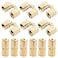 Murtenze 12PCS 10mm Hidden Brass Barrel Hinges 180 Degree Opening Angle Easy Installation Ideal for Jewelry Box Cabinet Doors More