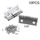 MY MIRONEY 10Pack Self Closing Spring Hinges 15 Inch Stainless Steel Hinge Spring Loaded Hinges with Screws DIY Hardware for Door Cabinet