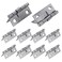 MY MIRONEY 10Pack Self Closing Spring Hinges 15 Inch Stainless Steel Hinge Spring Loaded Hinges with Screws DIY Hardware for Door Cabinet