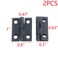MY MIRONEY 2Pack Mini Solid Brass Hinges Black Foldable Butt Hinge 1 Inch Small Hinges Door Hinges with Screws for Small Gift Box Jewelry Chest Wood Box