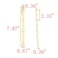 MY MIRONEY 787 x 067 Gold Hinges Metal Piano Hinge Long Folding Butt Hinges Hardware Wooden Box Gift Box Hinge Cabinet Gate Door Hinge with Screws Pack of 4