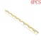 MY MIRONEY 787 x 067 Gold Hinges Metal Piano Hinge Long Folding Butt Hinges Hardware Wooden Box Gift Box Hinge Cabinet Gate Door Hinge with Screws Pack of 4