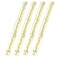 MY MIRONEY 787 x 067 Gold Hinges Metal Piano Hinge Long Folding Butt Hinges Hardware Wooden Box Gift Box Hinge Cabinet Gate Door Hinge with Screws Pack of 4