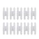 Pastlla 10pcs Cabinet Hinges Antique H Hinges Cold Rolled Steel Flat Decorative Hardware for Cabinet Cupboard Jewelry Box Door White 35 Inch