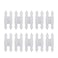 Pastlla 10pcs Cabinet Hinges Antique H Hinges Cold Rolled Steel Flat Decorative Hardware for Cabinet Cupboard Jewelry Box Door White 35 Inch