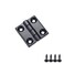Pastlla 4 Pcs Metal Foldable Butt Hinge Zinc Alloy Ball Bearing Butt Hinge for Cabinet Door Closet157157 inchBlack