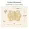 UNIQANTIQ HARDWARE Polished Brass Butterfly Hinges with Removable Pin Pack of 2 Surface Mount Cabinet Door Hinges UA261HPB 1