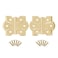 UNIQANTIQ HARDWARE Polished Brass Butterfly Hinges with Removable Pin Pack of 2 Surface Mount Cabinet Door Hinges UA261HPB 1