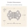 UNIQANTIQ HARDWARE Polished Nickel Butterfly Hinges 2 x 1716 Pack of 2 Surface Mount Hinges for Cabinet Doors and Boxes UA262HPN 1